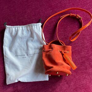 Brandon Blackwood Kamal Bucket Bag – Burnt Orange Suede (NWOT)